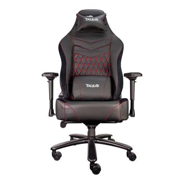 Talius silla Mamut gaming negra/rojo 4D, Frog, base metal, ruedas nylon, hasta 170kg