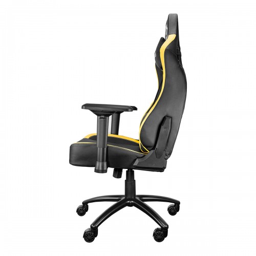 Talius silla Vulture gaming negra/amarilla butterfly, 4D, base metal, ruedas nylon