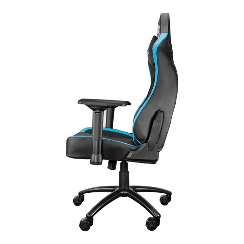 Talius silla Vulture gaming negra/azul butterfly, 4D, base metal, ruedas nylon