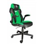 Talius silla Crab gaming negra/verde, brazos abatibles, butterfly, ruedas nylon,