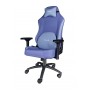 Talius silla Panther gaming negra/azul, tela tranpirable, 3D, butterfly, base metal,