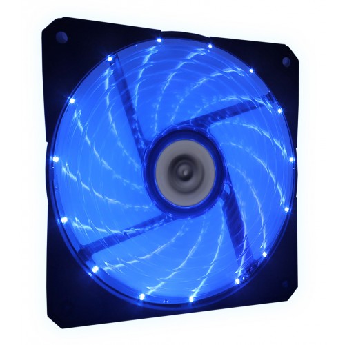 Talius ventilador caja 15 led FAN-03 12cm blue