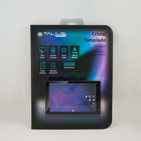 Protector cristal templado tablet 10.1" TAB-1005IPS