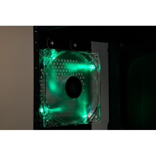 Talius ventilador caja 4 led FAN-01 12cm green