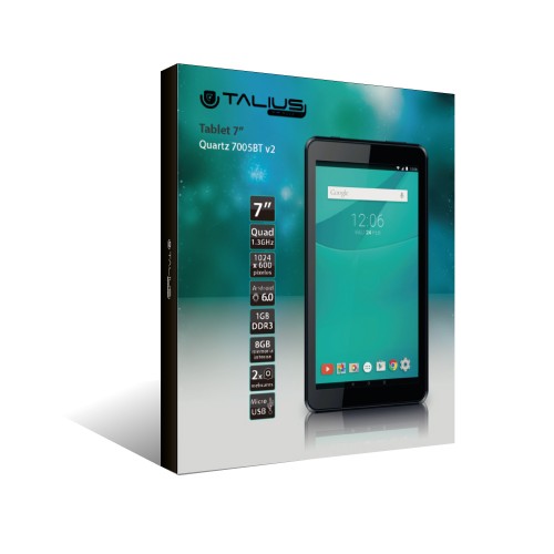 Talius tablet Quartz BT 7005 V2 Quad Core 1,3Ghz/8Gg/1GbDdr3/7&quot; Android 6,0