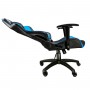 Talius silla Gecko v2 gaming negra/azul, butterfly, base nylon, ruedas nylon