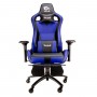 Talius silla Caiman v2 gaming negra/azul, reposapies, 4D, Frog